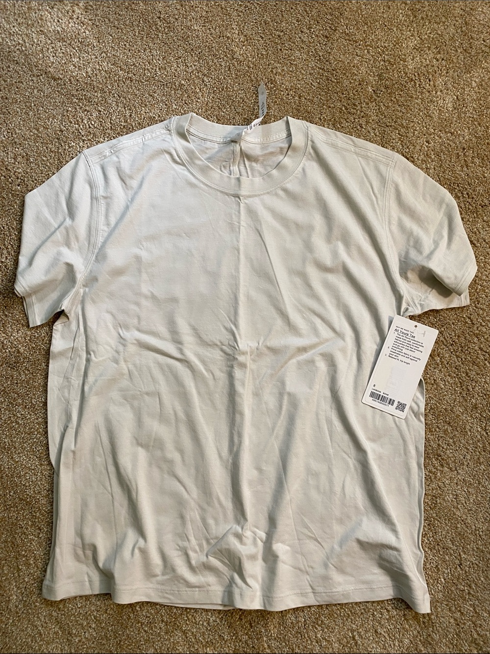 NWT Lululemon All Yours Tee - Bone